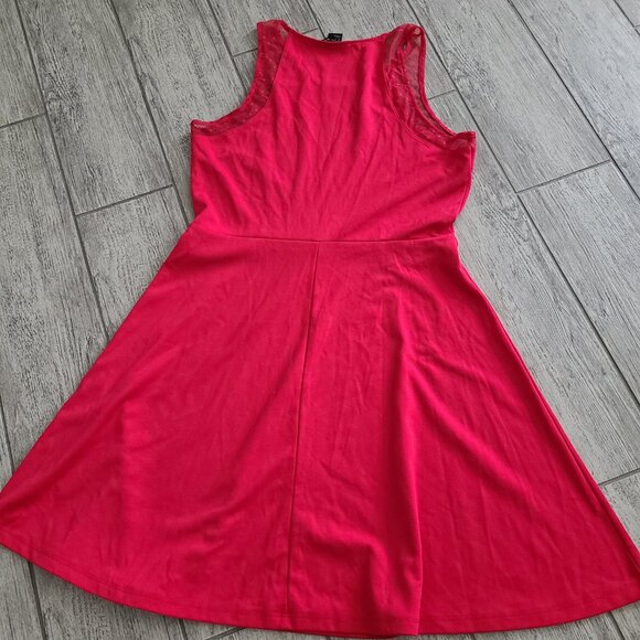 H&M women's simple red sleeveless a-line dress size medium - Picture 11 of 11